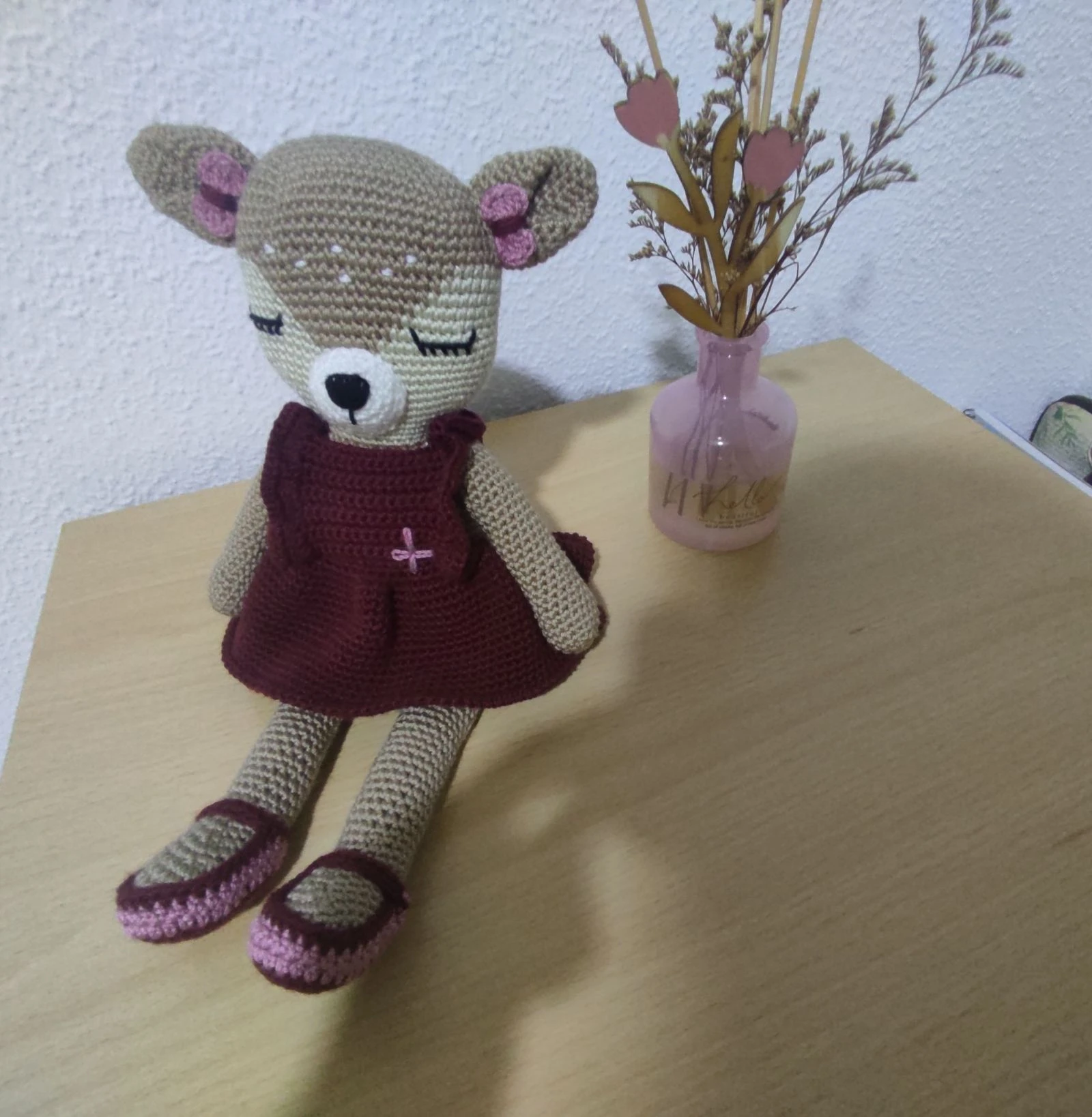 Muñeca ciervo Amigurumi 